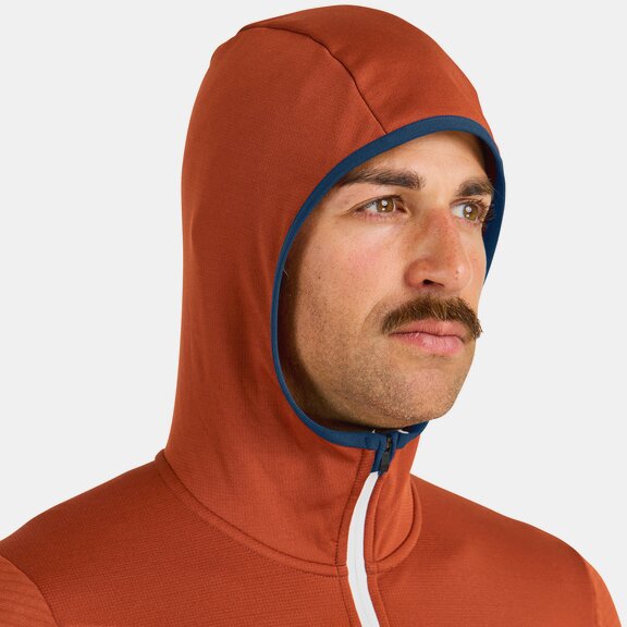 ORTOVOX FLEECE GRID HOODY M Hoodies ORTOVOX